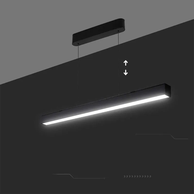 Oprawa V-TAC LED Linear SAMSUNG CHIP 40W CCT Zwieszana 120cm VT-7-44 3000K+4000K+6400K 3400LM 5 Lat Gwarancji - Czarna