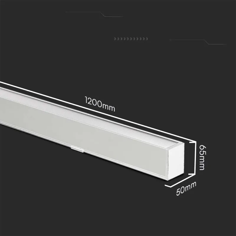 Oprawa V-TAC LED Linear SAMSUNG CHIP 40W CCT Zwieszana 120cm VT-7-44 3000K+4000K+6400K 3400LM 5 Lat Gwarancji - Biała