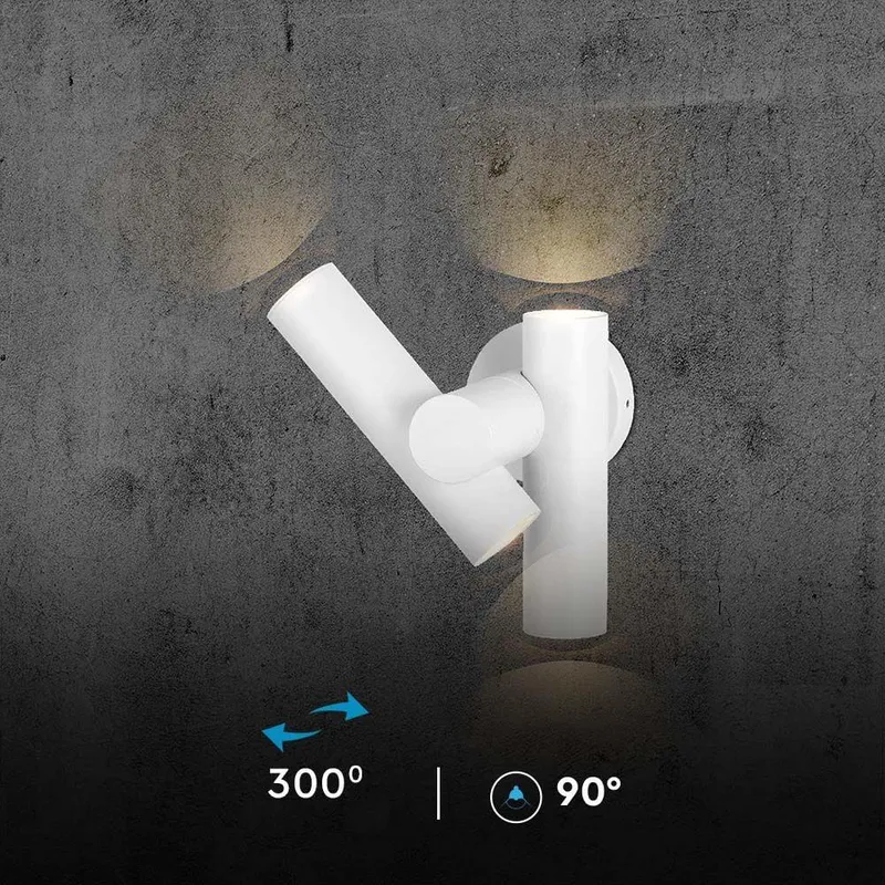 Kinkiet Ścienny V-TAC 6W LED IP44 VT-1186 3000K 620LM - Biały