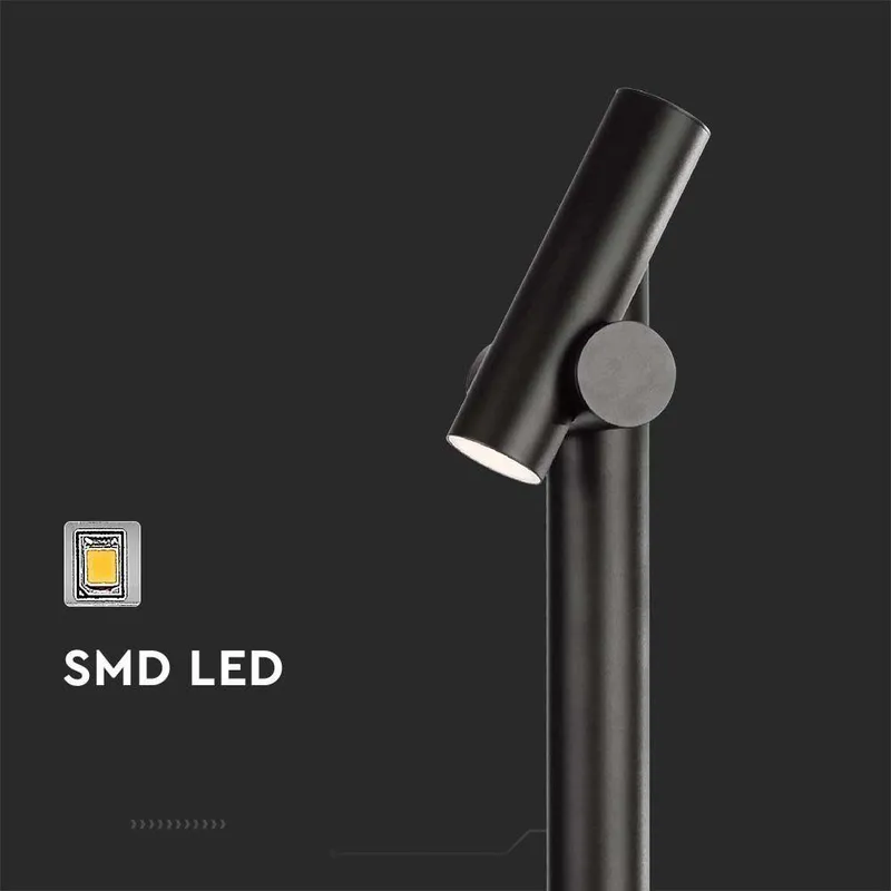 Słupek Ogrodowy V-TAC 4W LED 100cm IP44 VT-1187 3000K 390LM - Czarny
