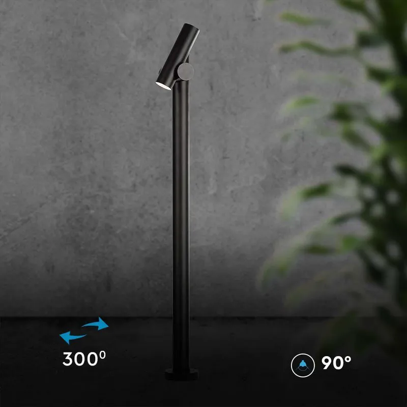 Słupek Ogrodowy V-TAC 4W LED 100cm IP44 VT-1187 3000K 390LM - Czarny