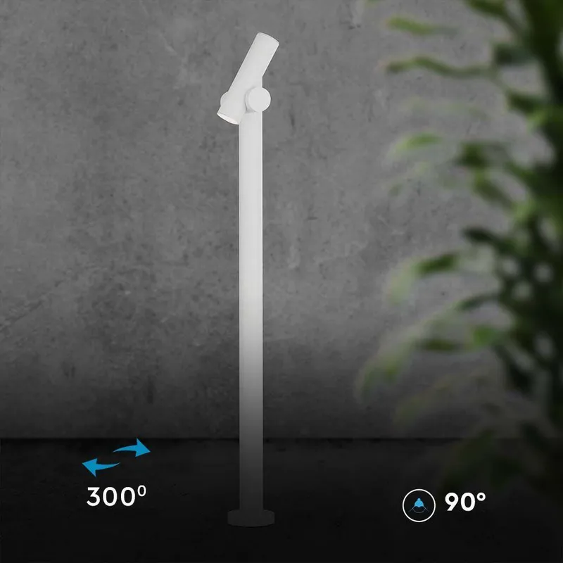 Słupek Ogrodowy V-TAC 4W LED 100cm IP44 VT-1187 3000K 390LM - Biały