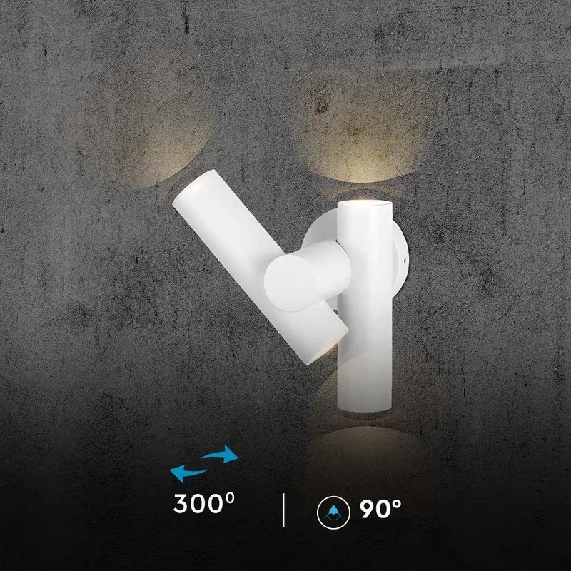 Kinkiet Ścienny V-TAC 6W LED IP44 VT-1186 4000K 620LM - Biały