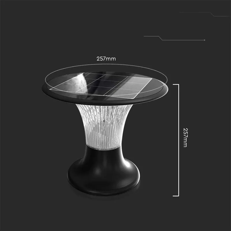 Słupek Ogrodowy Solarny V-TAC 15W LED IP65 Czujnik Ruchu CCT 26cm VT-426 6000K+4000K 2200LM 3 Lata Gwarancji - Czarny
