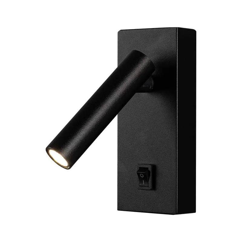 Oprawa LED V-TAC 2W Kinkiet Hotel Łóżko Włącznik VT-402 4000K 150LM - Czarny