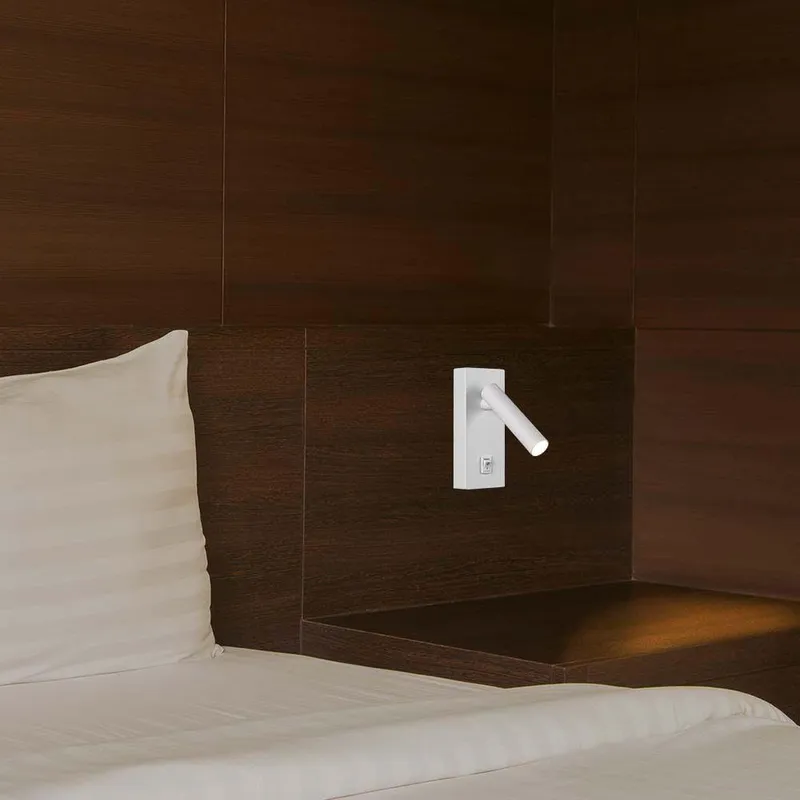 Oprawa LED V-TAC 2W Kinkiet Hotel Łóżko Włącznik VT-402 4000K 150LM - Biały