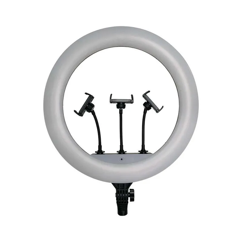 Lampa Pierścieniowa LED Ring Na 3 Telefony V-TAC 55W FI44CM Statyw Pilot Etui VT-45055 3200K-5500K 6000LM