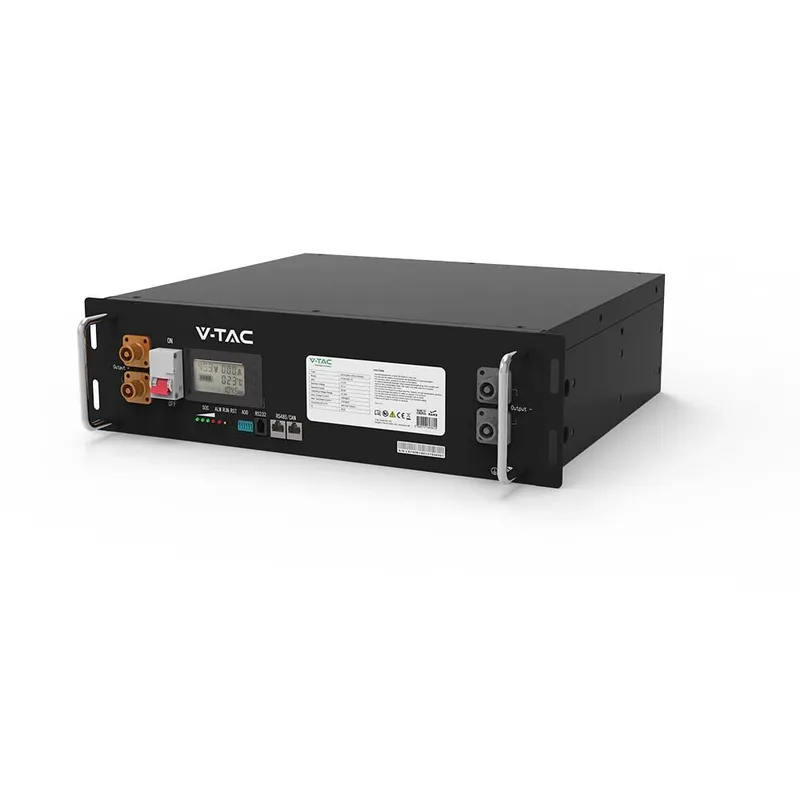 Magazyn Bank Energii V-TAC 100Ah 5,12KWH LIFEPO4 Rack VT-48100E-P2 10 Lat Gwarancji