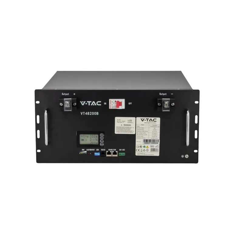 Magazyn Bank Energii V-TAC 9.6KWH 48V 200Ah LIFEPO4 Rack VT-48200B 10 Lat Gwarancji