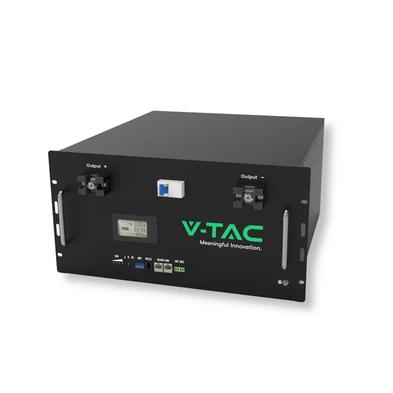 Magazyn Bank Energii V-TAC 9.6KWH 48V 200Ah LIFEPO4 Rack VT-48200B 10 Lat Gwarancji