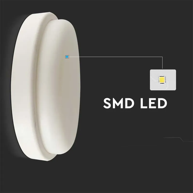 Oprawa Sufitowa Plafoniera V-TAC 18W LED Okrągły 195x38mm IP54 VT-8096 4000K 1820LM