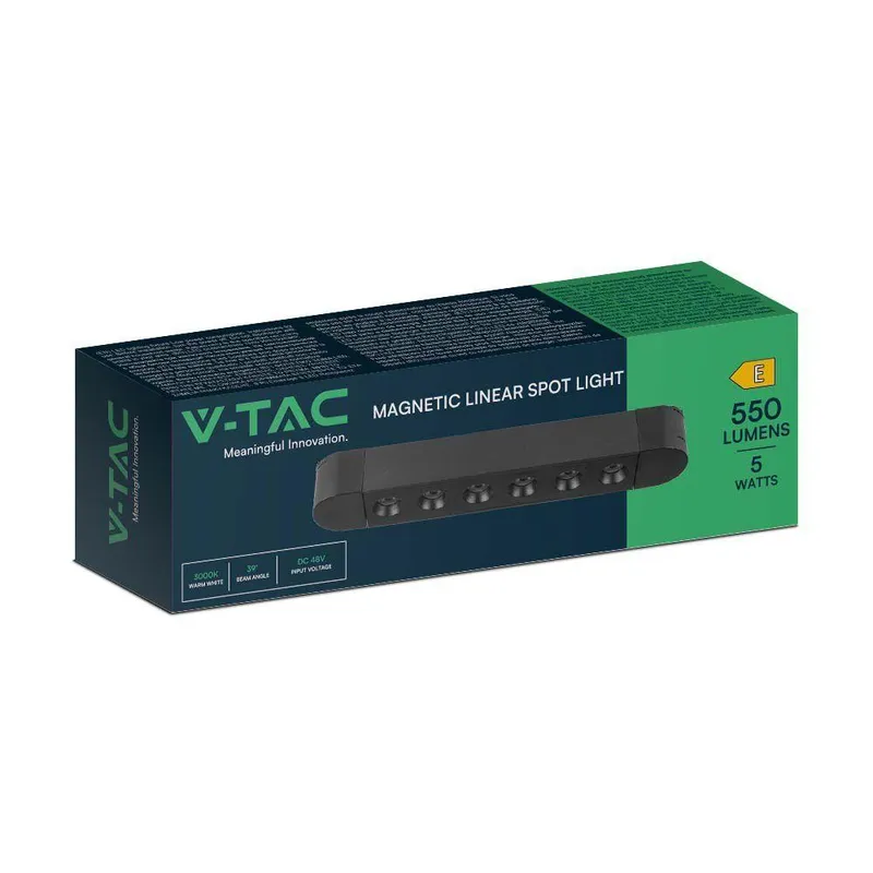 Oprawa Szynoprzewód Magnetyczny 48V V-TAC 5W LED 39ST VT-4225 6400K 550LM 3 Lata Gwarancji