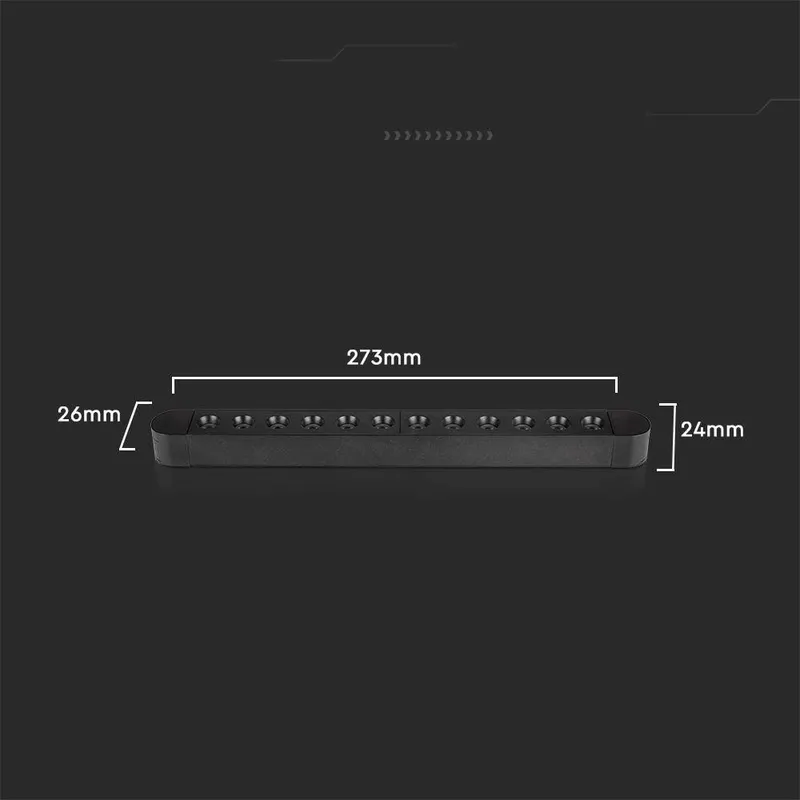 Oprawa Szynoprzewód Magnetyczny 48V V-TAC 12W LED 35ST VT-4212 6400K 1100LM 3 Lata Gwarancji