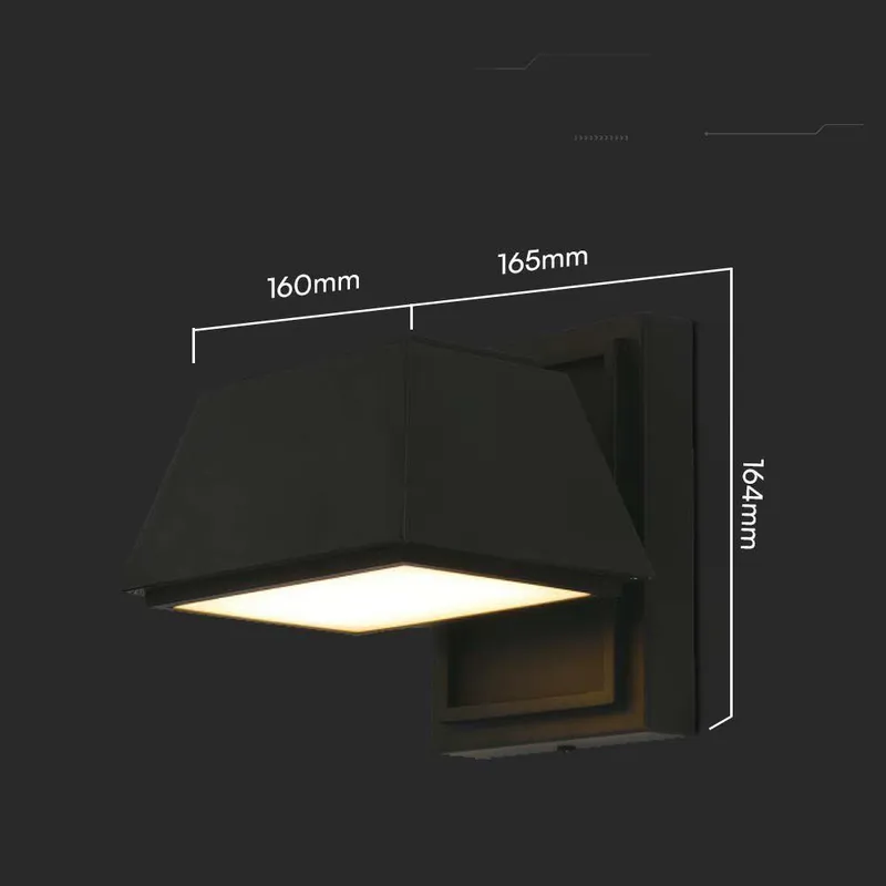 Kinkiet Ścienny V-TAC 14W LED Góra Dół IP65 VT-1192 3000K 1950LM - Czarny