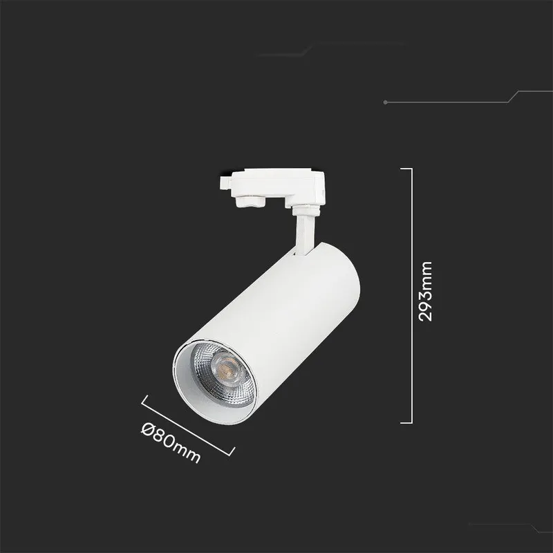 Oprawa Szynoprzewód 3F V-TAC 40W LED 35ST CCT CRI90+BIAŁA VT-47050 2700K-4000K-6000K 3150LM