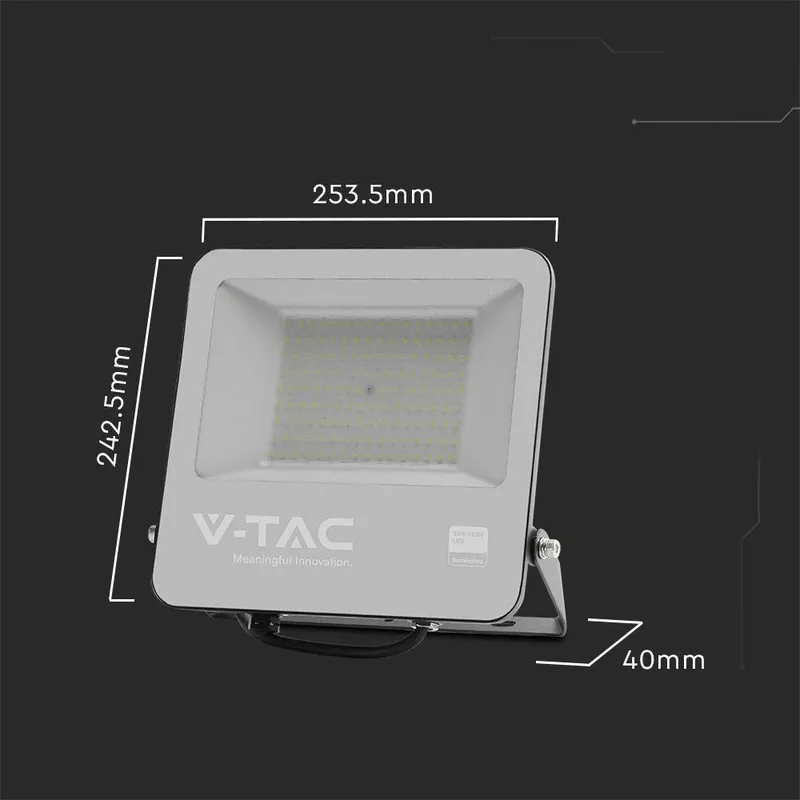 Naświetlacz LED V-TAC 100W 135LM/W SAMSUNG CHIP VT-44101 6500K 11480LM 5 Lat Gwarancji - Czarny