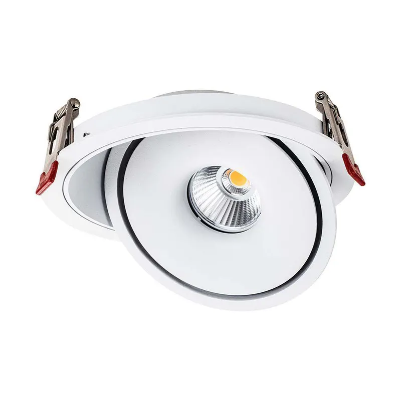 Oprawa V-TAC LED Uchylny Downlight 20W LED COB CRI90+ CCT VT-2520 3000K-4000K-6400K 1408LM - Biała