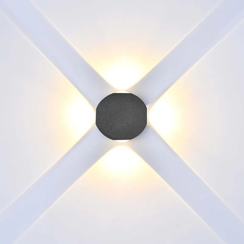 Oprawa Ścienna Góra Dół V-TAC 4W LED IP54 VT-2544 4000K 390LM - Czarna