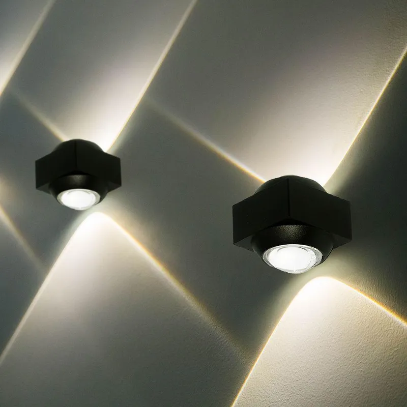 Oprawa Ścienna Góra Dół V-TAC 2W LED IP54 VT-2503 4000K 200LM - Czarna