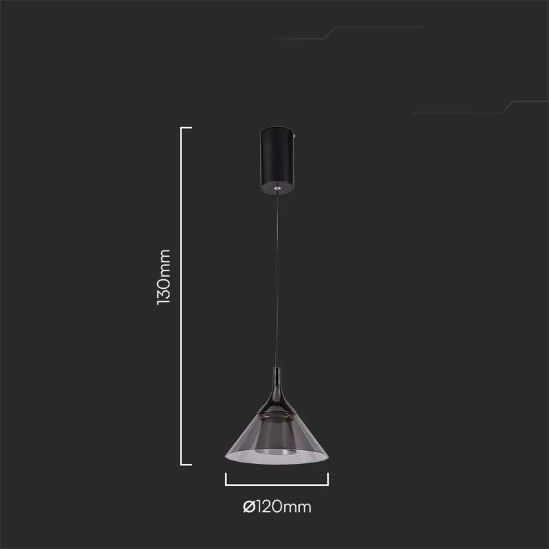 Oprawa Zwieszana V-TAC 9W LED VT-7831 3000K 1000LM - Czarna