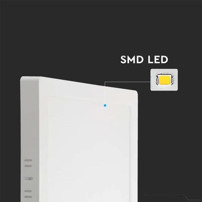 Panel LED V-TAC Natynkowy Premium Downlight 18W Kwadrat 220x220 VT-61018 3000K 1850LM