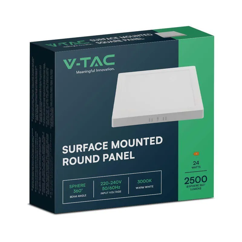 Panel LED V-TAC Natynkowy Premium Downlight 24W Kwadrat 300x300 VT-60024 4000K 2640LM