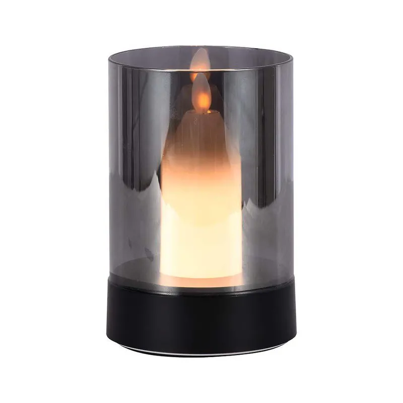 Lampka Nocna Światło Świecy V-TAC 3W LED Ładowanie USB Ściemnianie VT-7564 3000K 110LM - Czarna