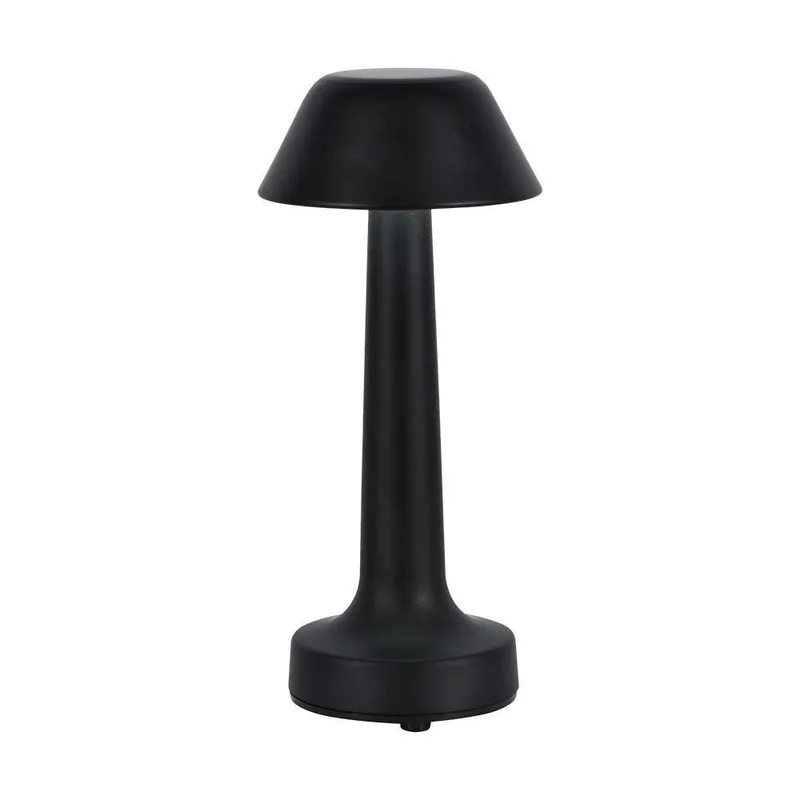 Lampka Stołowa Nocna V-TAC 2W LED 23cm Ładowanie USB CCT Ściemnianie VT-7566 3000K-6000K 40LM - Czarna