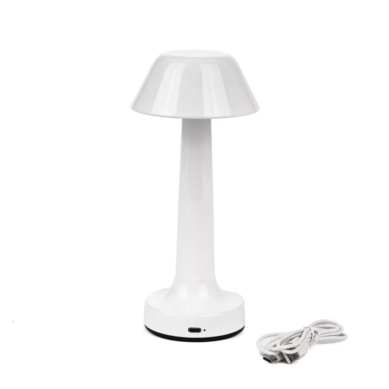 Lampka Stołowa Nocna V-TAC 2W LED 23cm Ładowanie USB CCT Ściemnianie VT-7566 3000K-6000K 40LM - Biała