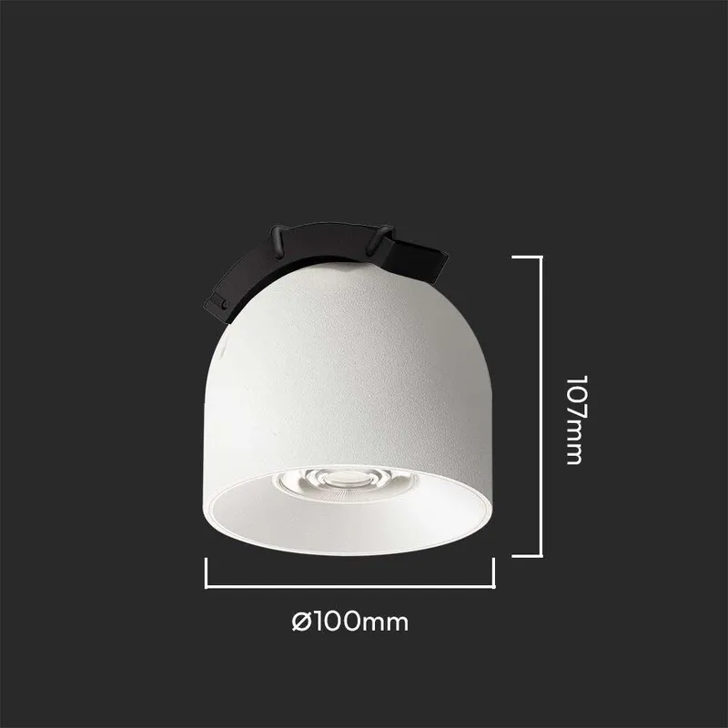 Oprawa Projektor Szynoprzewód Taśmowy 48V V-TAC 12W LED 38ST VT-41012 3000K 900LM 3 Lata Gwarancji - Biała