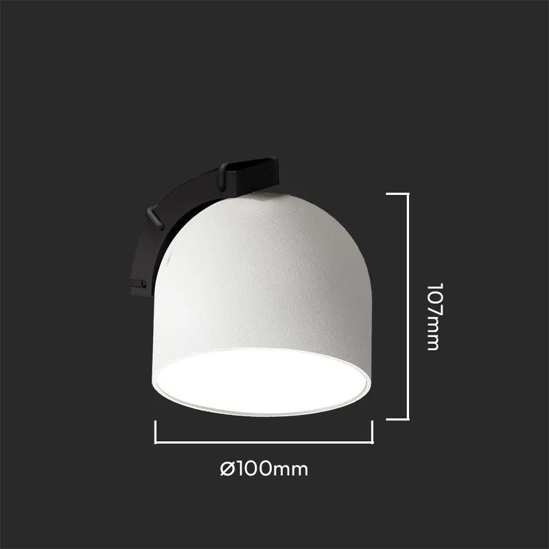 Oprawa Projektor Szynoprzewód Taśmowy 48V V-TAC 12W LED 120ST VT-41112 3000K 800LM 3 Lata Gwarancji - Biała