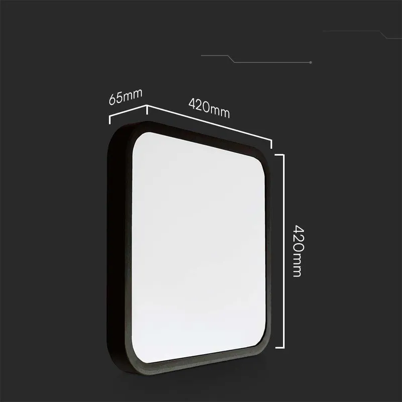 Oprawa Sufitowa Plafoniera V-TAC 48W LED Kwadrat 42x42cm Natynkowy IP44 VT-8630B 6500K 5160LM - Czarny