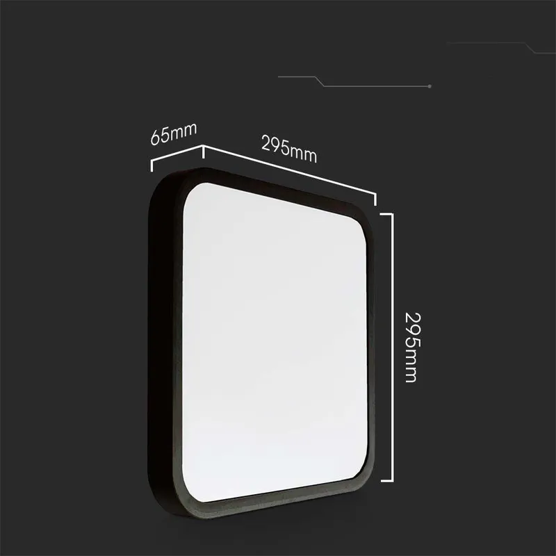 Oprawa Sufitowa Plafoniera V-TAC 24W LED Kwadrat 30x30cm Natynkowy IP44 VT-8624B 6500K 2500LM - Czarny