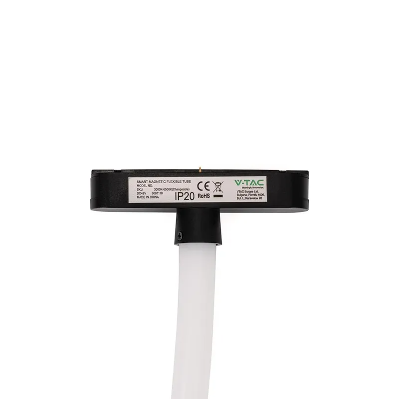 Oprawa Szynoprzewód Magnetyczny 48V V-TAC 23W LED CCT 30ST Smart 200cm WI-FI Tracklight VT-42024 2700K-6400K 2810LM 3 Lata Gwarancji - Czarna