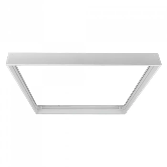 Ramka Natynkowa Do Paneli LED Składana 600x600 Biała BACKLIT ALU 5,8cm Biała