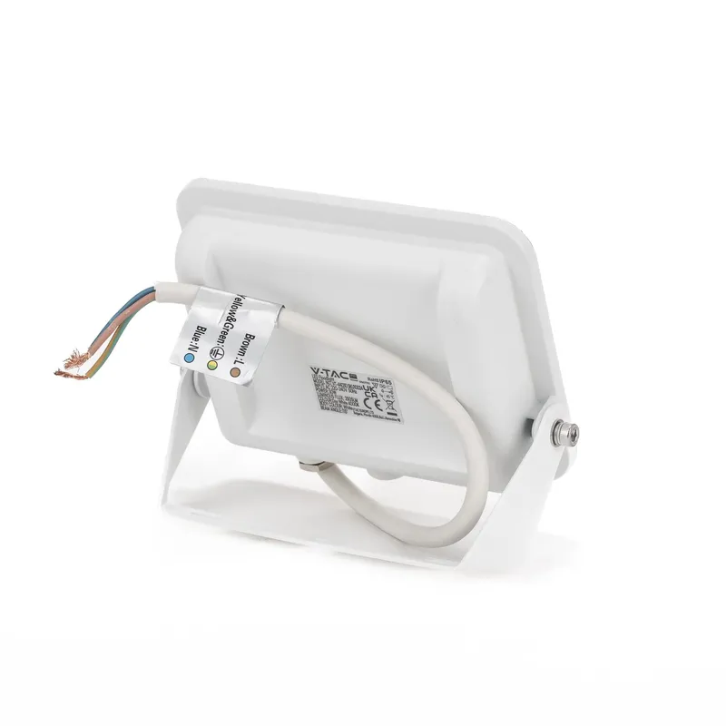 Naświetlacz LED V-TAC 30W SAMSUNG CHIP PRO-S VT-44030 6500K 2505LM 5 Lat Gwarancji - Biały