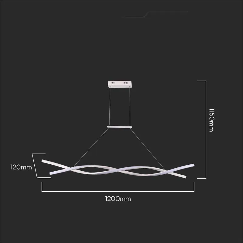 Oprawa Zwieszana V-TAC 30W LED VT-7822 4000K 3450LM - Biała