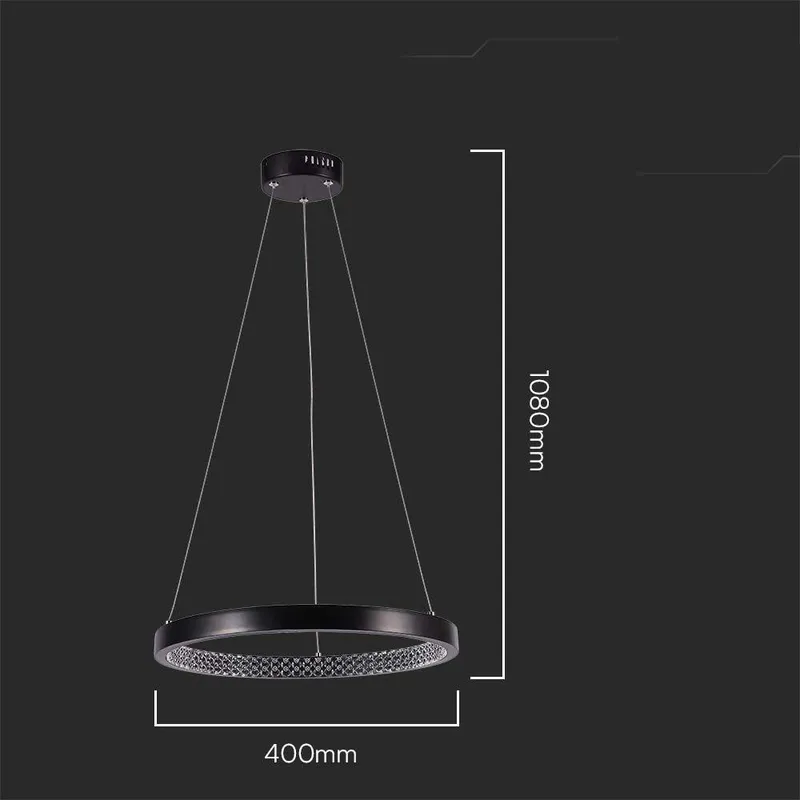 Oprawa Zwieszana V-TAC 19W LED VT-7823 4000K 2160LM - Czarna