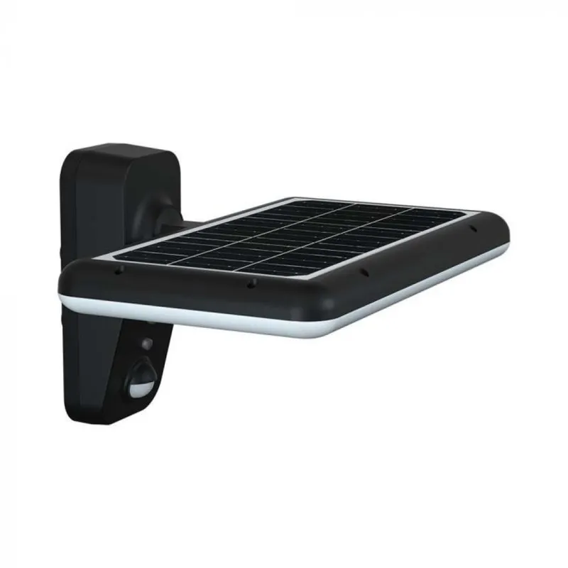 Kinkiet Ogrodowy Ścienny Solarny V-TAC 15W Czunik Ruchu CCT IP65 VT-414 4000K-6000K 2000LM - Czarny