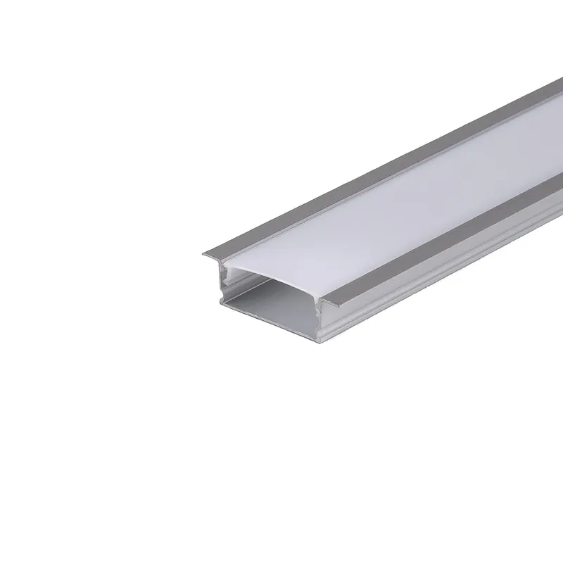 Profil Do LED Zestaw, ALU Anodowany Wpuszczany Cienkościenny V-TAC 2mb Klosz Mleczny 24,7x7mm VT-8106