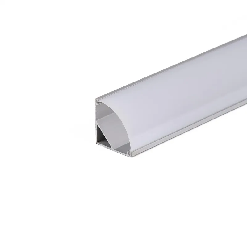 Profil Do LED Zestaw, ALU Anodowany Kątowy Cienkościenny V-TAC 2mb Klosz Mleczny 15,8x15,8mm VT-8109