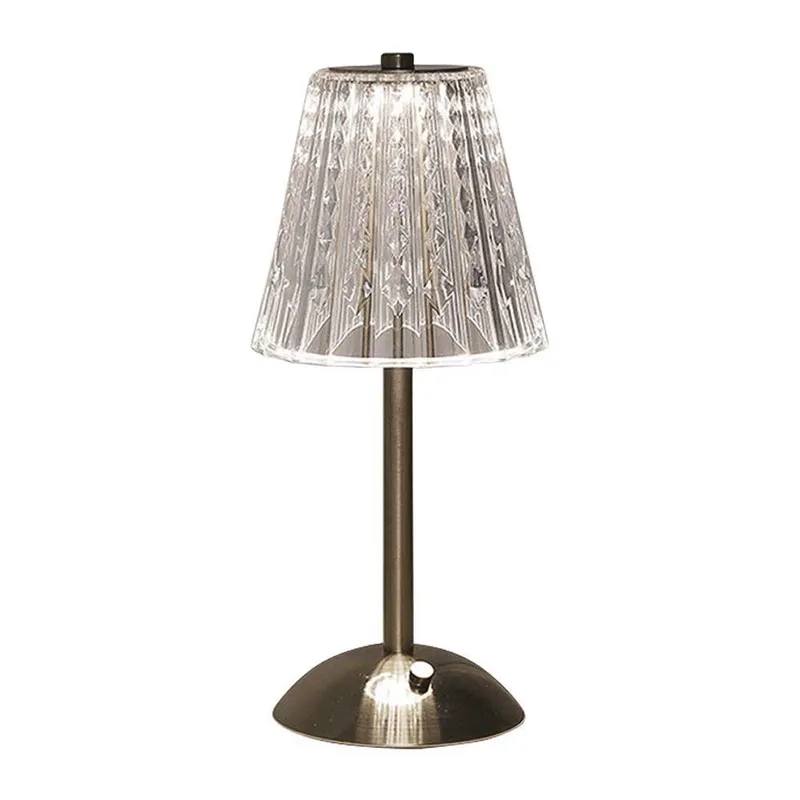 Lampka Stołowa Nocna V-TAC 3W LED 29cm Ładowanie USB Ściemnianie Piaskowy Brąz VT-1033 3000K-6000K 210LM