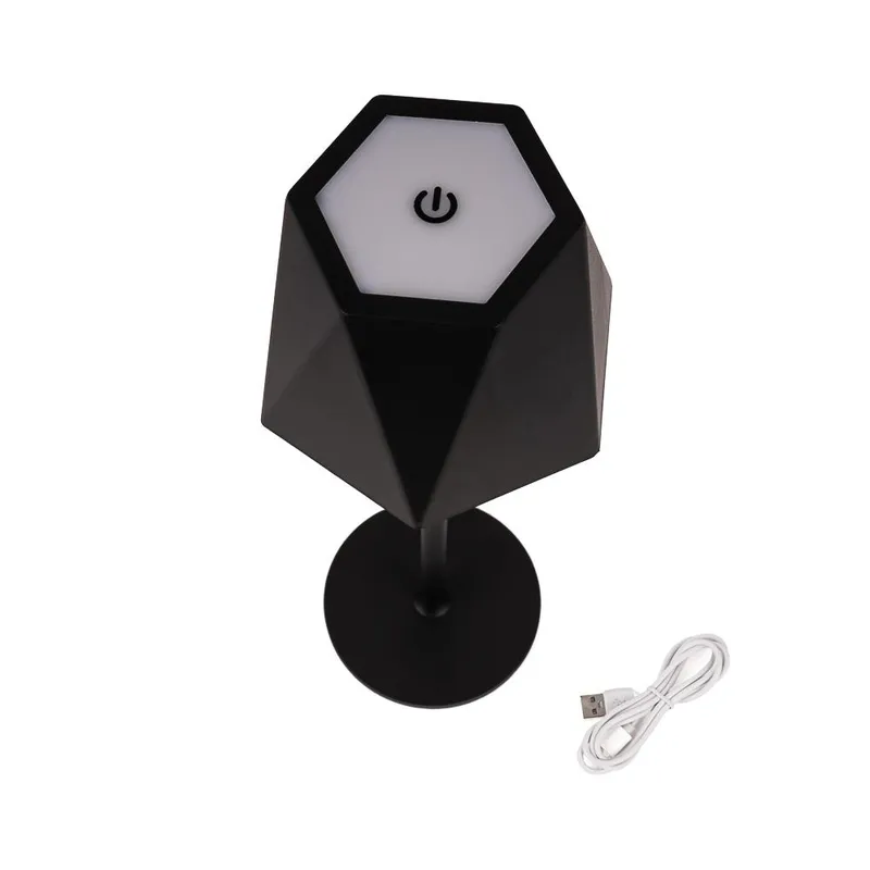 Lampka Stołowa Nocna V-TAC 4W LED 37cm Ładowanie USB Ściemnianie VT-1034 3000K-6000K 150LM - Czarna
