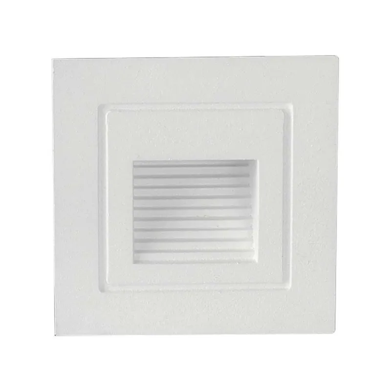Oprawa Schodowa LED V-TAC 3W LED Kwadrat 230V VT-1128 3000K 180LM - Biała