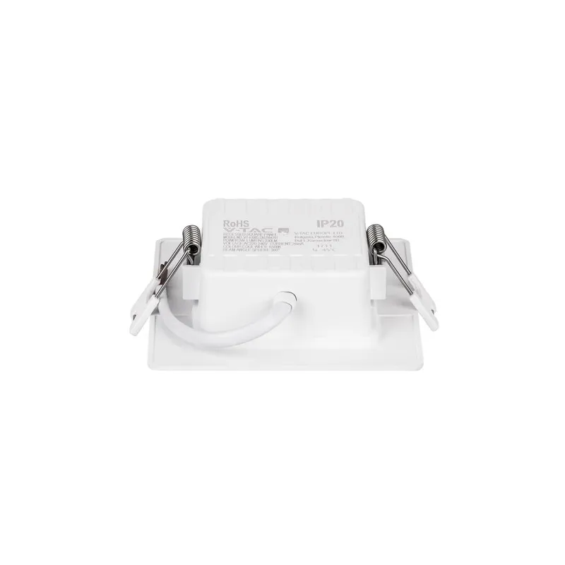 Panel Wpuszczany Downlight V-TAC 3W LED SAMSUNG CHIP Kwadrat 90x90mm VT-61003SQ-S 6500K 330LM 5 Lat Gwarancji