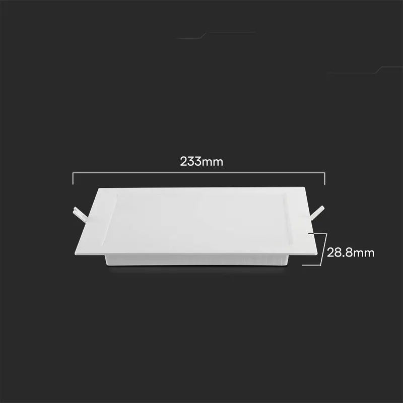 Panel Wpuszczany Downlight V-TAC 18W LED SAMSUNG CHIP Kwadrat 220x220mm VT-61018SQ-S 3000K 1850LM 5 Lat Gwarancji
