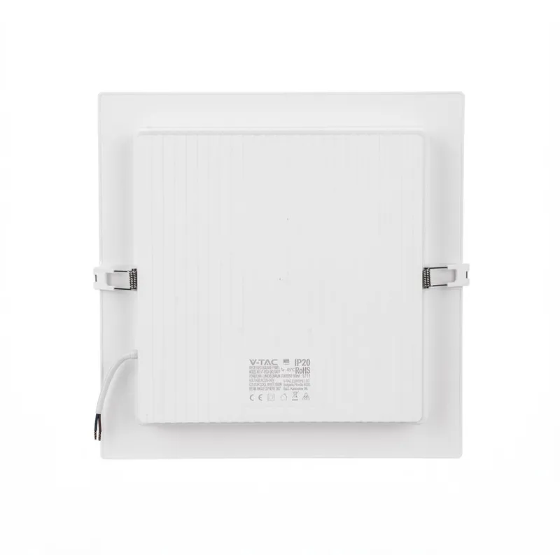 Panel Wpuszczany Downlight V-TAC 18W LED SAMSUNG CHIP Kwadrat 295x295mm VT-61024SQ-S 6500K 2640LM 5 Lat Gwarancji