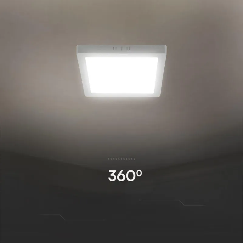 Panel Natynkowy Downlight V-TAC 6W LED SAMSUNG CHIP Kwadrat 120x120mm VT-60006SQ-S 4000K 660LM 5 Lat Gwarancji