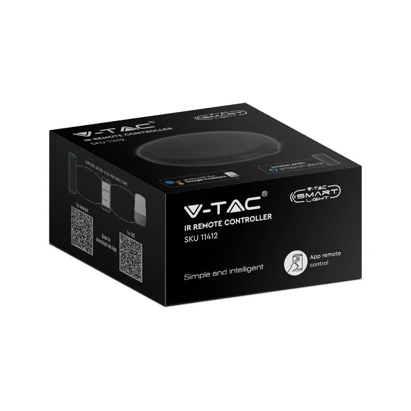 Sterowanie Uniwersalne Zdalne IR V-TAC Smart WI-FI Podczerwień Smart Life Alexa Google Home