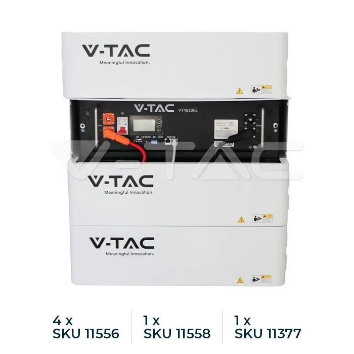 Stojak Regał Rack Do Magazynów Energii V-TAC 5,12KWH SKU11377 VT-48100E-P2 Max. 5 Modułów 10 Lat Gwarancji